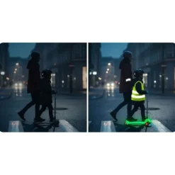 Hulajnoga trójkołowa dla dzieci balansowa świecąca w ciemności Ricokids Glow - turkusowa