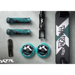 Hulajnoga wyczynowa SOKE XTR czarny-turkus