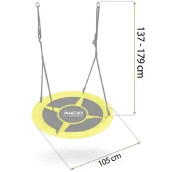 Huśtawka bocianie gniazdo Neo-Sport Swingo 100 cm