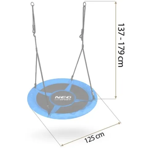 Huśtawka bocianie gniazdo Neo-Sport Swingo 110 cm
