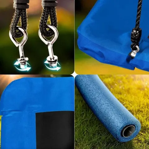 Huśtawka bocianie gniazdo prostokątna Neo-Sport Swingo 110 x 70 cm