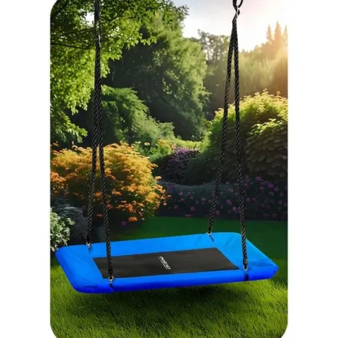 Huśtawka bocianie gniazdo prostokątna Neo-Sport Swingo 110 x 70 cm