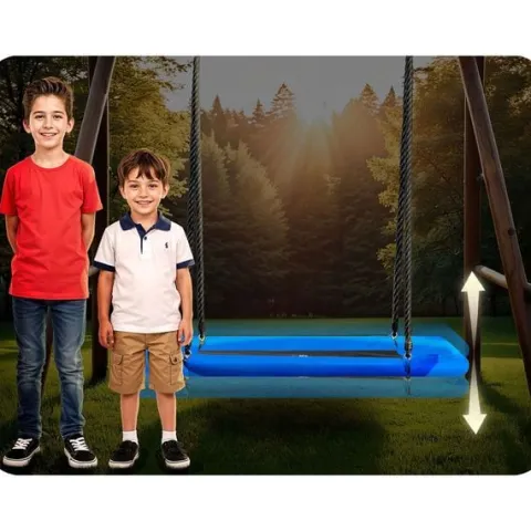 Huśtawka bocianie gniazdo prostokątna Neo-Sport Swingo 110 x 70 cm