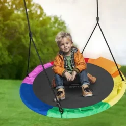 Huśtawka bocianie gniazdo Swingo XXL wielokolorowa 120 cm