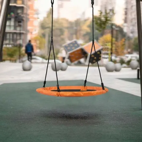 Huśtawka bocianie gniazdo Swingo XXL wielokolorowa 120 cm