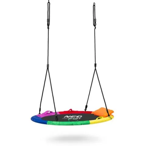 Huśtawka bocianie gniazdo Swingo XXL wielokolorowa 110 cm