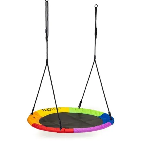 Huśtawka ogrodowa bocianie gniazdo 100cm kolorowa ECOTOYS