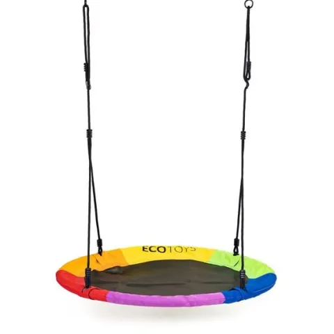 Huśtawka ogrodowa bocianie gniazdo 100cm kolorowa ECOTOYS