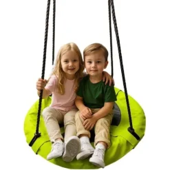 Huśtawka Ogrodowa Bocianie Gniazdo Dla Dzieci Zielona 60cm