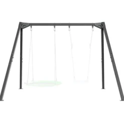 Huśtawka ogrodowa podwójna Marbo MO-013 stelaż 200kg PREMIUM