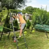 huśtawka podwójna ze siatką wspinaczkową Deluxe
