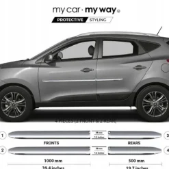 Hyundai TUCSON - Listwy CHROM Drzwi Ochronne