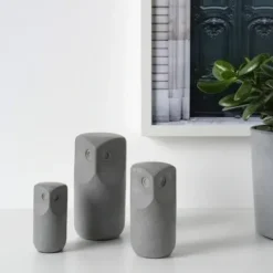 IKEA TONAD Komplet ozdób 3 szt sowa szary