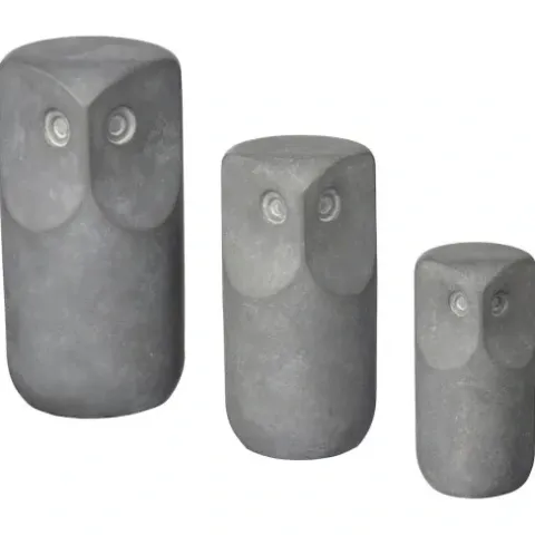 IKEA TONAD Komplet ozdób 3 szt sowa szary