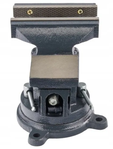 Imadło ŚLUSARSKIE 125 mm Obrotowe z Kowadłem 360