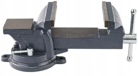 Imadło ŚLUSARSKIE 125 mm Obrotowe z Kowadłem 360