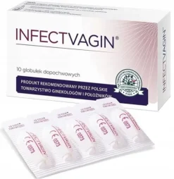 INFECTVAGIN globulki dopochwowe, 10 sztuk