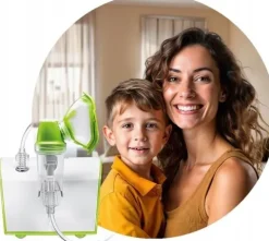 INHALATOR DZIECI NEBULIZATOR FLAEM GHIBLI PLUS RF6 2TRYBY 2MASKI SOFT TOUCH