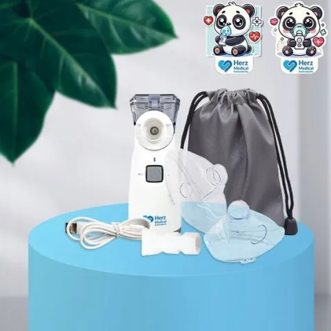 INHALATOR NEBULIZATOR Dla Dzieci i DOROSŁYCH -PRZENOŚNY na Akumulator Cichy