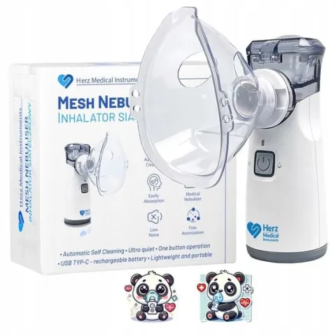 INHALATOR NEBULIZATOR Dla Dzieci i DOROSŁYCH -PRZENOŚNY na Akumulator Cichy