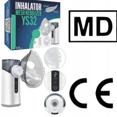 INHALATOR NEBULIZATOR DLA DZIECI DOROSŁYCH SIATECZKOWY PRZENOŚNY BEZPRZEWOD