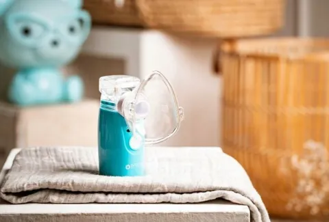 Inhalator nebulizator przenośny MESH Ultradźwiękowy dzieci + zasilacz Cichy