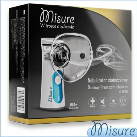 Inhalator Nebulizator Siateczkowy Przenośny Misure MI-MESH z Akumulatorem