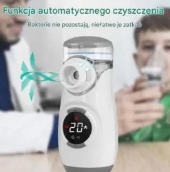 INHALATOR NEBULIZATOR SIATECZKOWY SUPER CICHY (35DB) DLA DZIECI I DOROSŁYCH