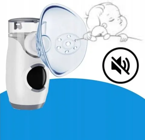 INHALATOR NEBULIZATOR SIATECZKOWY SUPER CICHY (35DB) DLA DZIECI I DOROSŁYCH