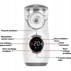 INHALATOR NEBULIZATOR SIATECZKOWY SUPER CICHY (35DB) DLA DZIECI I DOROSŁYCH