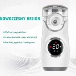 INHALATOR NEBULIZATOR SIATECZKOWY SUPER CICHY (35DB) DLA DZIECI I DOROSŁYCH