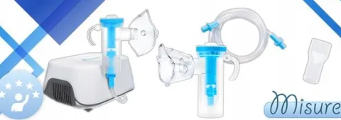 INHALATOR NEBULIZATOR TŁOKOWY DLA DZIECI I DOROSŁYCH 2 MASKI FILTRY GRATIS