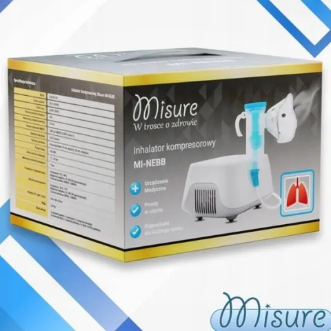 INHALATOR NEBULIZATOR TŁOKOWY DLA DZIECI I DOROSŁYCH 2 MASKI FILTRY GRATIS