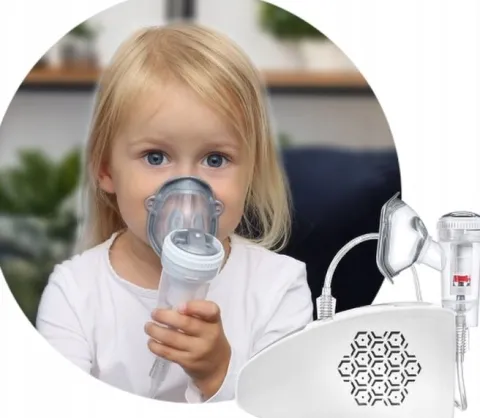 INHALATOR NEBULIZATOR TŁOKOWY DLA DZIECI DOROSŁYCH FLAEM 4NEB 4POZIOMY