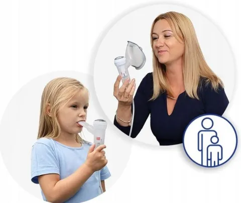 INHALATOR NEBULIZATOR TŁOKOWY DLA DZIECI DOROSŁYCH FLAEM 4NEB 4POZIOMY