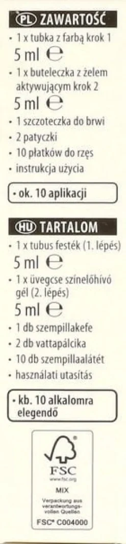 ISANA LASH COLOR HENNA DO RZĘS I BRWI CZARNA 1 SZT