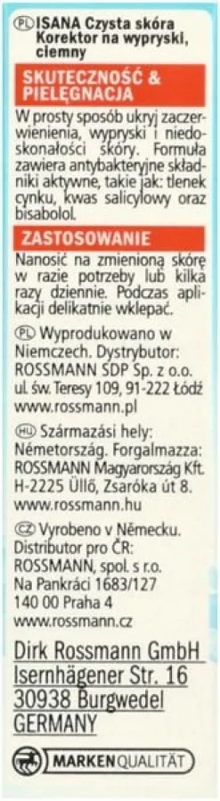 ISANA REINE HAUT KOREKTOR DO TWARZY MATUJĄCY CIEMNY 3,8 G