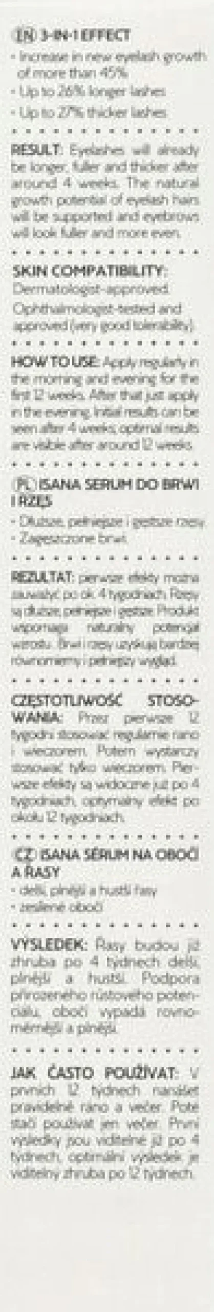 ISANA SERUM DO BRWI I RZĘS 6 ML