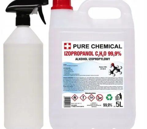 IZOPROPANOL ODTŁUSZCZACZ IPA 99,9% 5l odtłuszczania + rozpylacz