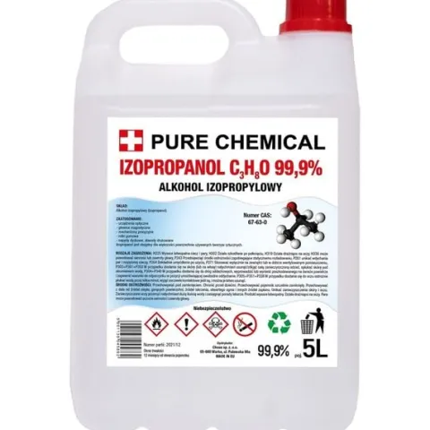 IZOPROPANOL ODTŁUSZCZACZ IPA 99,9% 5l odtłuszczania + rozpylacz