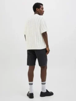Jack&Jones koszulka męska JORPAROS KNIT ESTER SS CROCHET POLO 12272562 SEA SALT XL