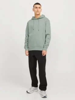 Jack&Jones męska bluza z kapturem JJESTAR BASIC SWEAT HOOD NOOS 12208157 ICEBERG GREEN S