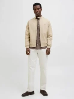 Jack&Jones męska kurtka JPRBLUBRAD BOMBER JACKET SN 12273393 WHITE PEPPER L