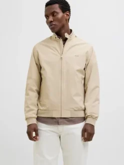 Jack&Jones męska kurtka JPRBLUBRAD BOMBER JACKET SN 12273393 WHITE PEPPER L