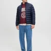 Jack&Jones męska kurtka puchowa JJEBRADLEY LIGHT PUFFER COLLAR NOOS 12280971 SKY CAPTIN L