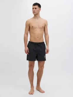 Jack&Jones szorty kąpielowe JPSTMAUI STAR SWIMSHORTS STYD SS25 12287670 BLACK XL