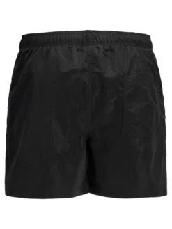 Jack&Jones szorty kąpielowe JPSTMAUI CRINKLE NYLON SWIM STYD SS25 12285513 BLACK/BRIGHT WHI M