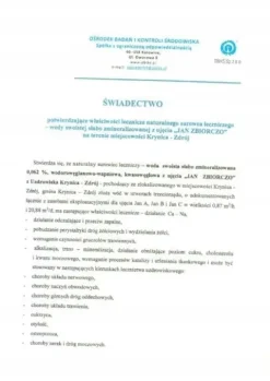 Jan Naturalna woda lecznicza oczyszczenie 6 x 1,5l