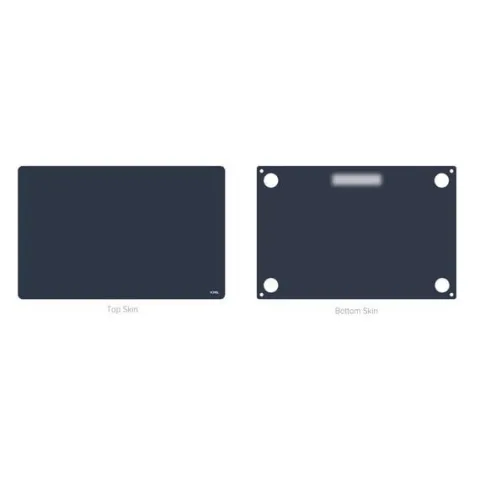 JCPal Folia MacGuard Two-in-One Skin Set (Midnight, Top skin+Back skin)