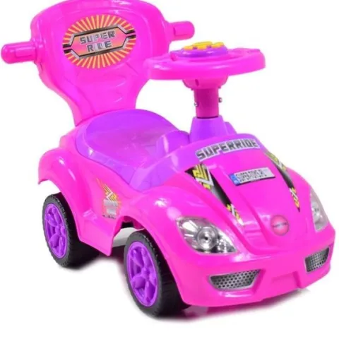JEŹDZIK, ODPYCHACZ Z DŹWIĘKAMI MEGA CAR 6W 1 Z DASZKIEM/TC202